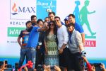 Ashish Mehrotra with Akshay Kumar and Nimrat Kaur at the 4th edition of Max Bupa Walk for Health in Mumbai